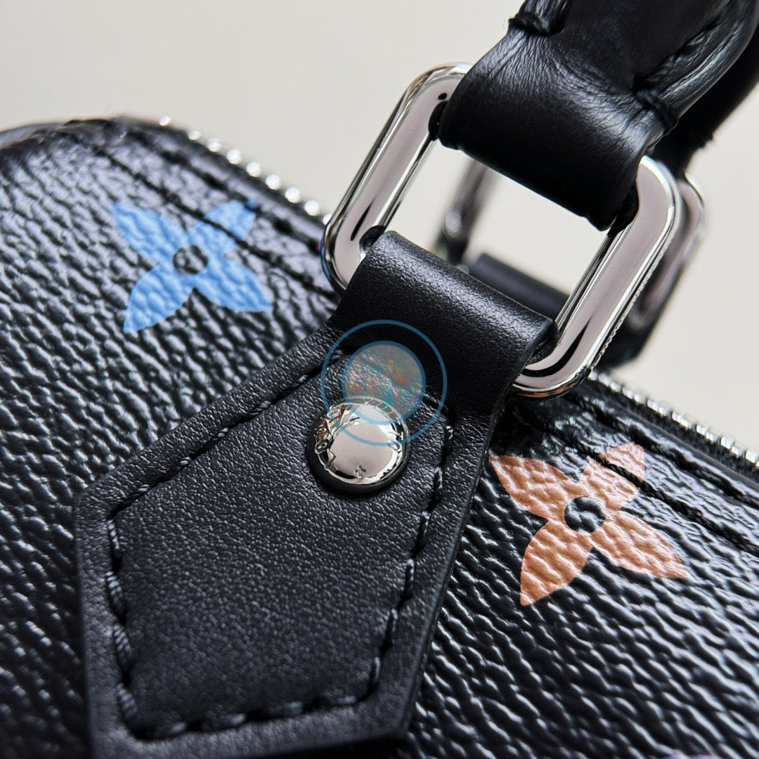 LV x Murakami 2025 Multicolor Nano Speedy - Black