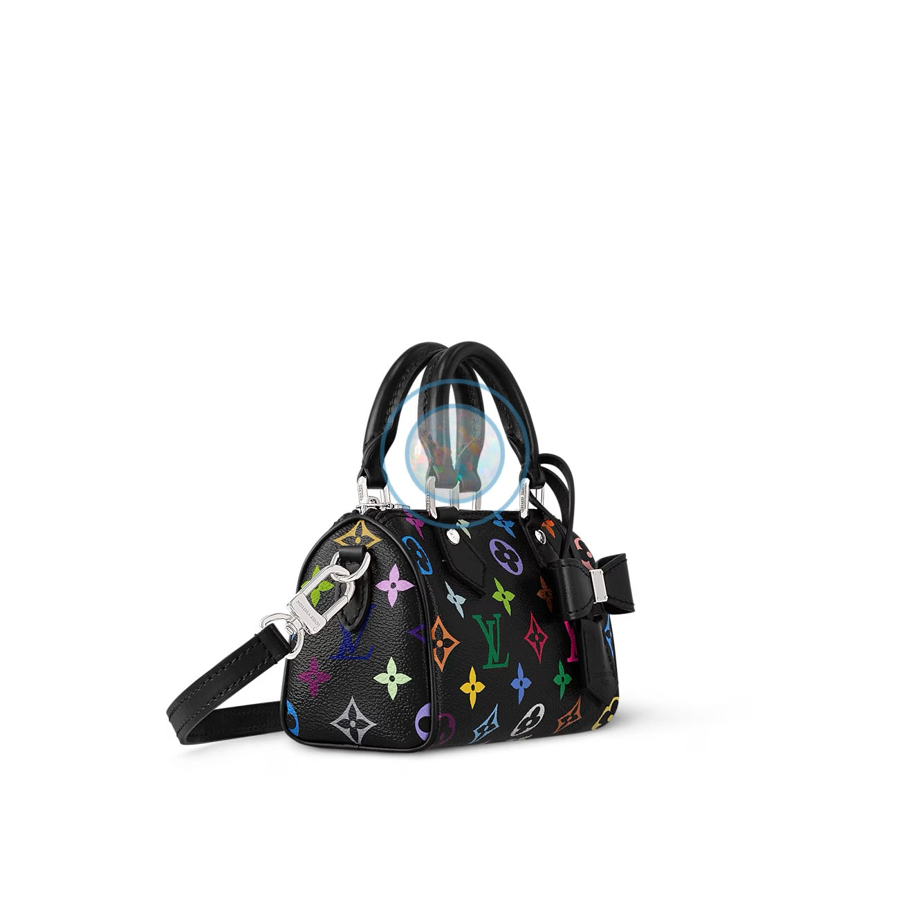 LV x Murakami 2025 Multicolor Nano Speedy - Black
