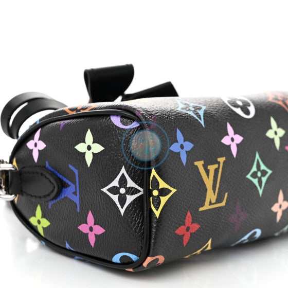 LV x Murakami 2025 Multicolor Nano Speedy - Black