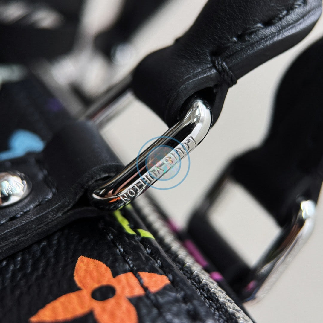 LV x Murakami 2025 Multicolor Nano Speedy - Black