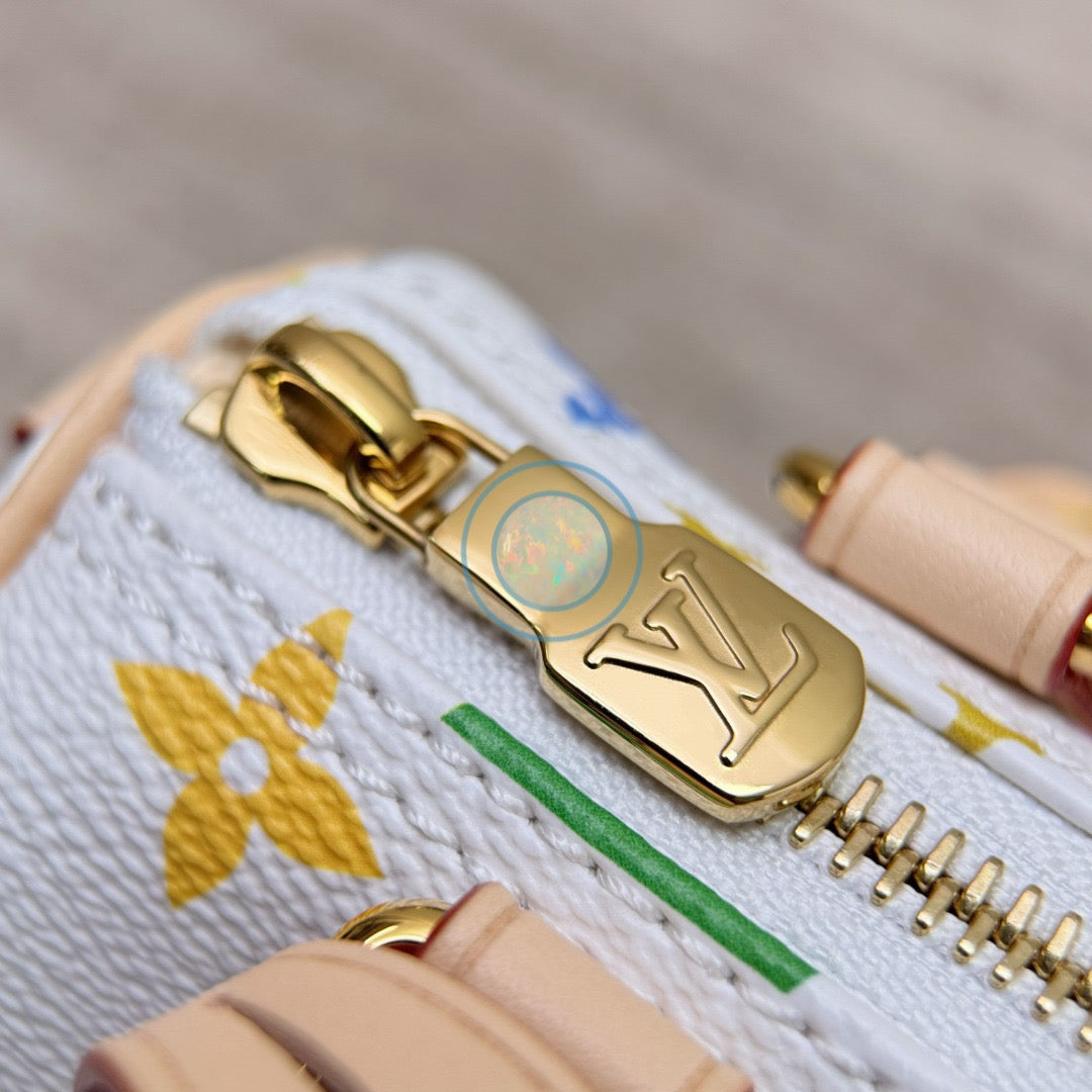 LV x Murakami 2025 Multicolor Nano Speedy - White