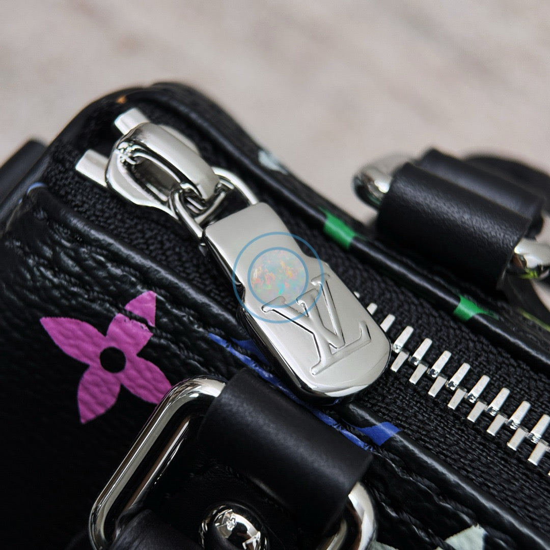 LV x Murakami 2025 Multicolor Nano Speedy - Black