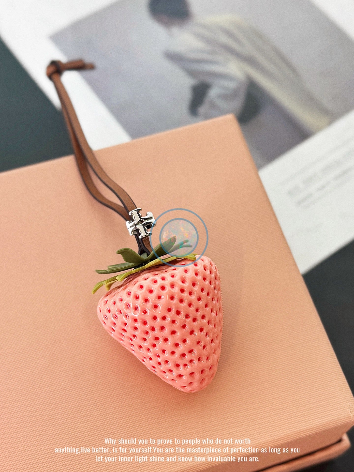 Tory Burch Strawberry Bag Charm