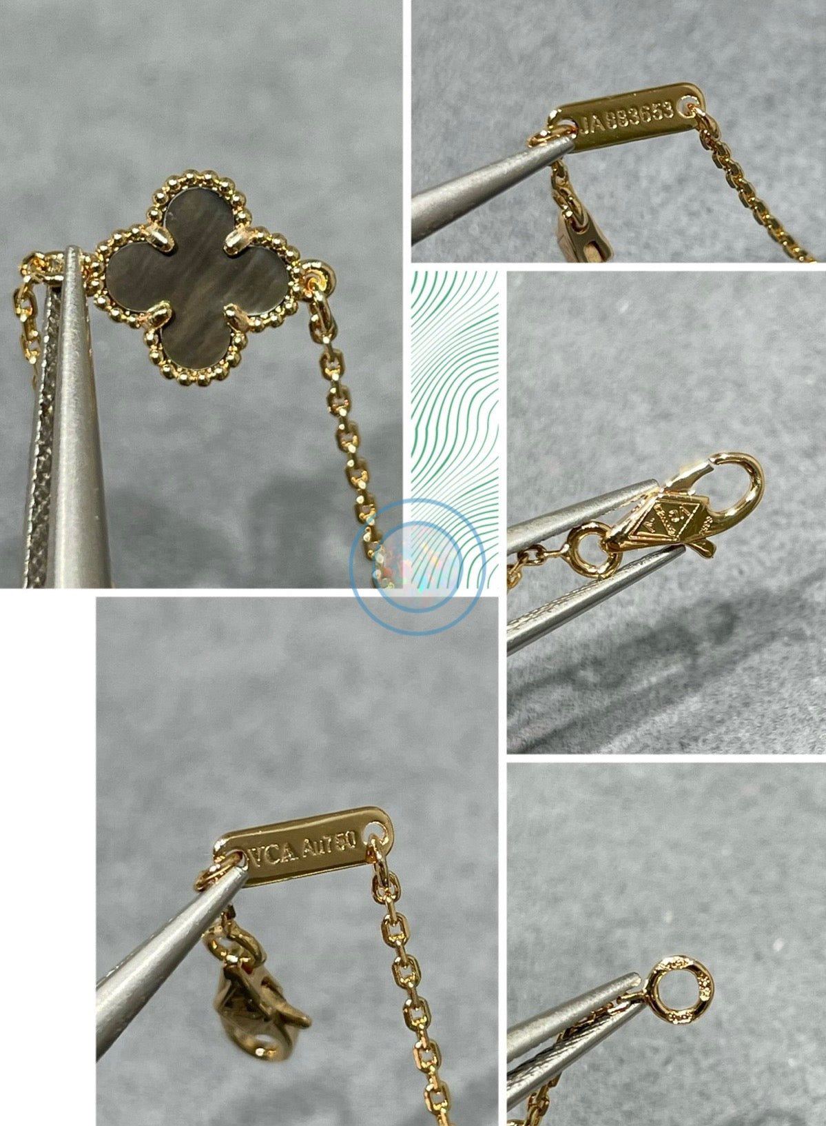Van Cleef & Arpels Grey Sweet Alhambra Bracelet - Yellow Gold 18K