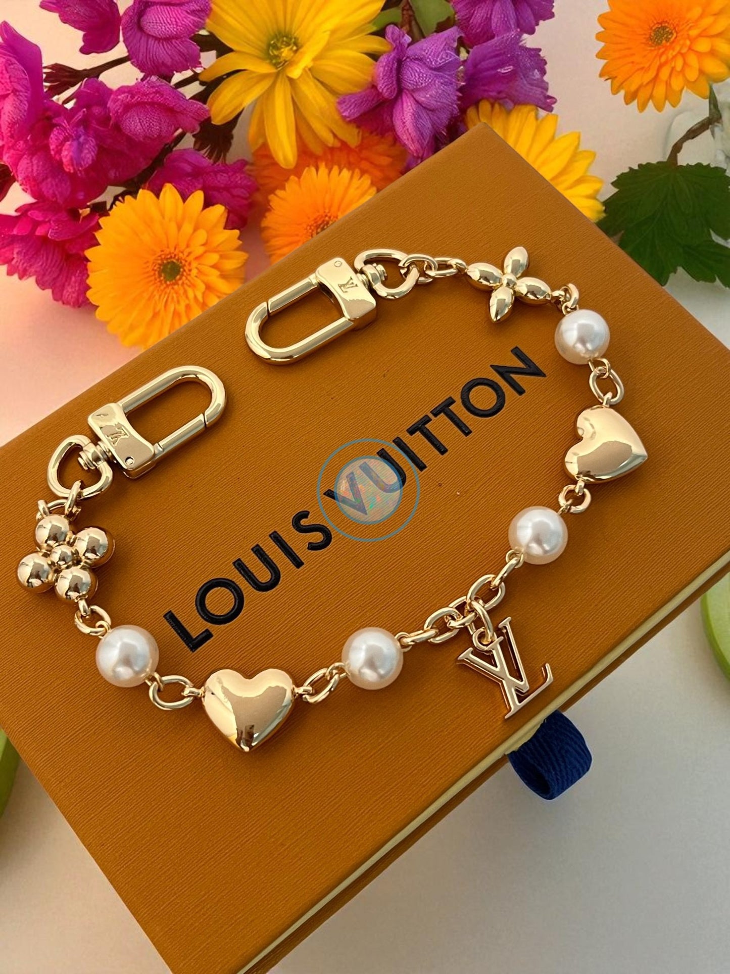 LV Heart Bag Chain