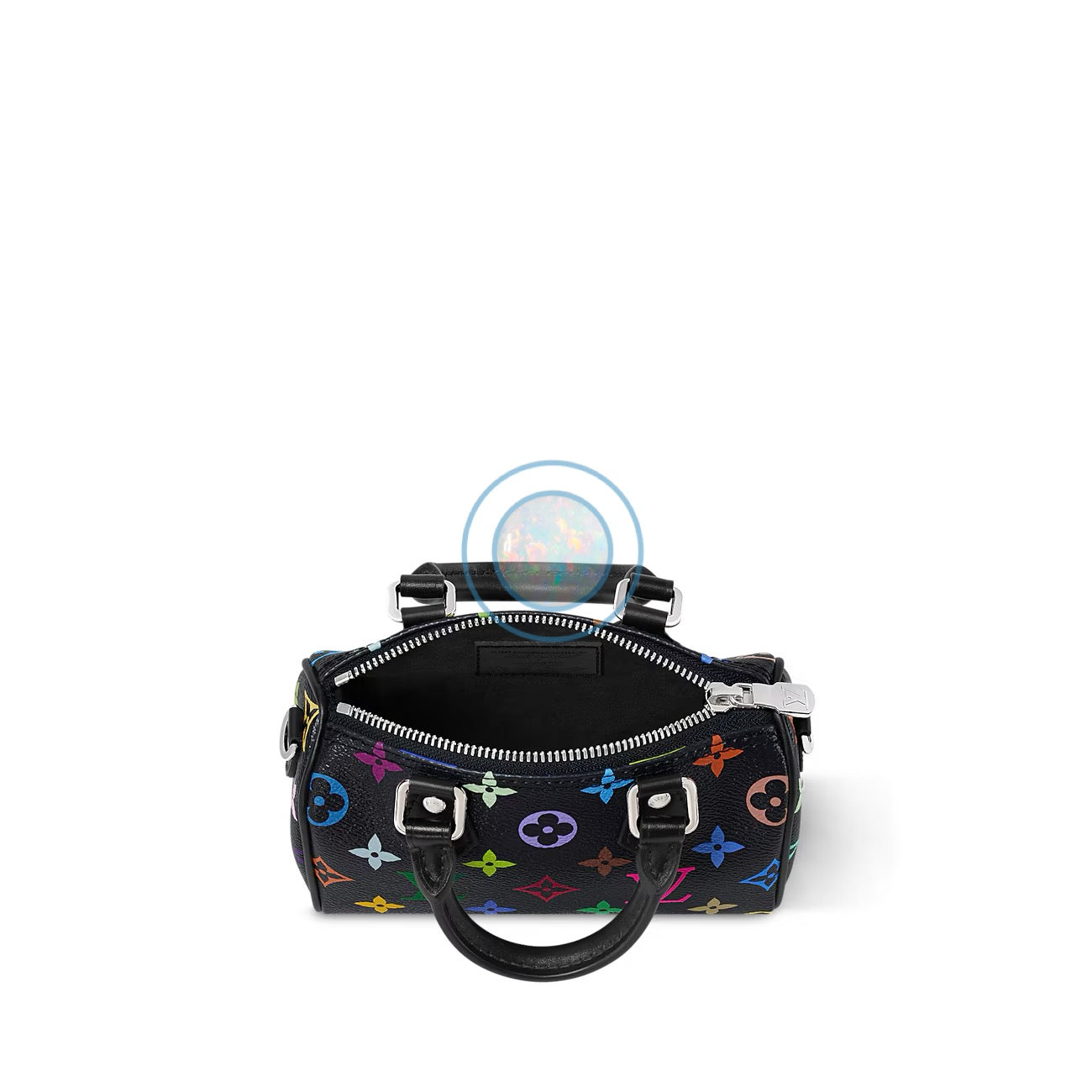 LV x Murakami 2025 Multicolor Nano Speedy - Black