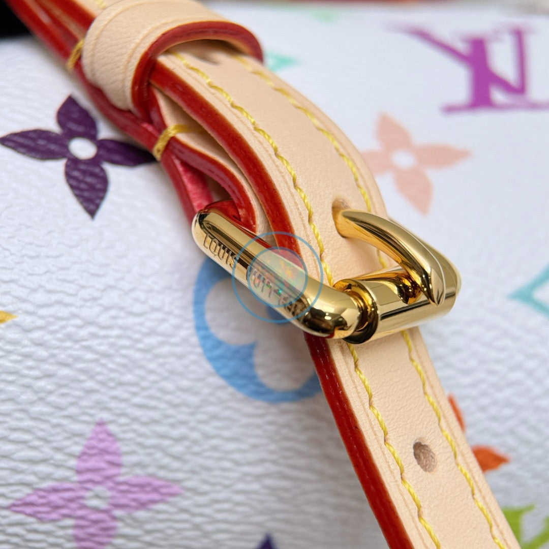 LV x Murakami 2025 Multicolor Nano Speedy - White