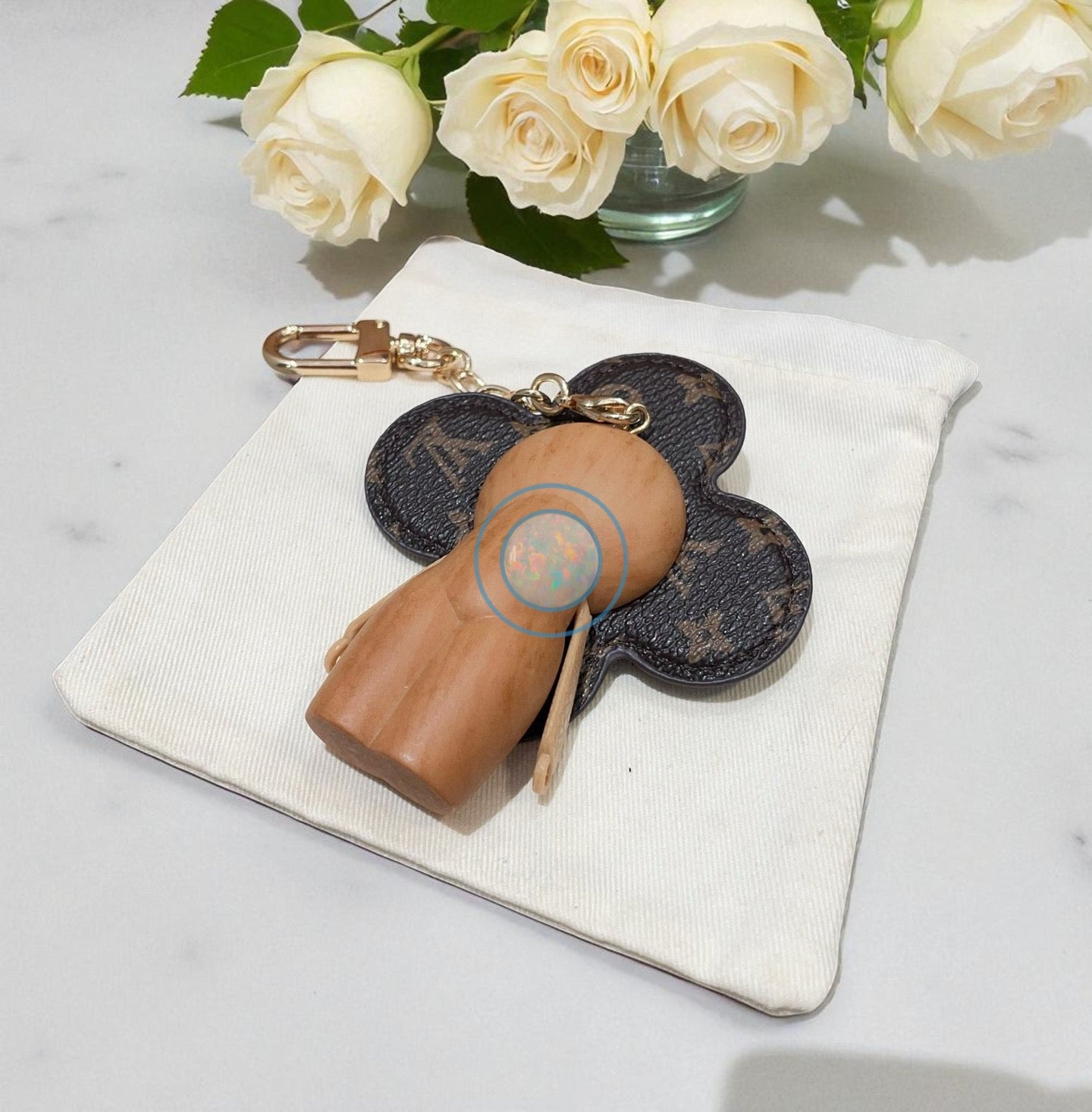 LV Vivienne Wooden Bag Charms