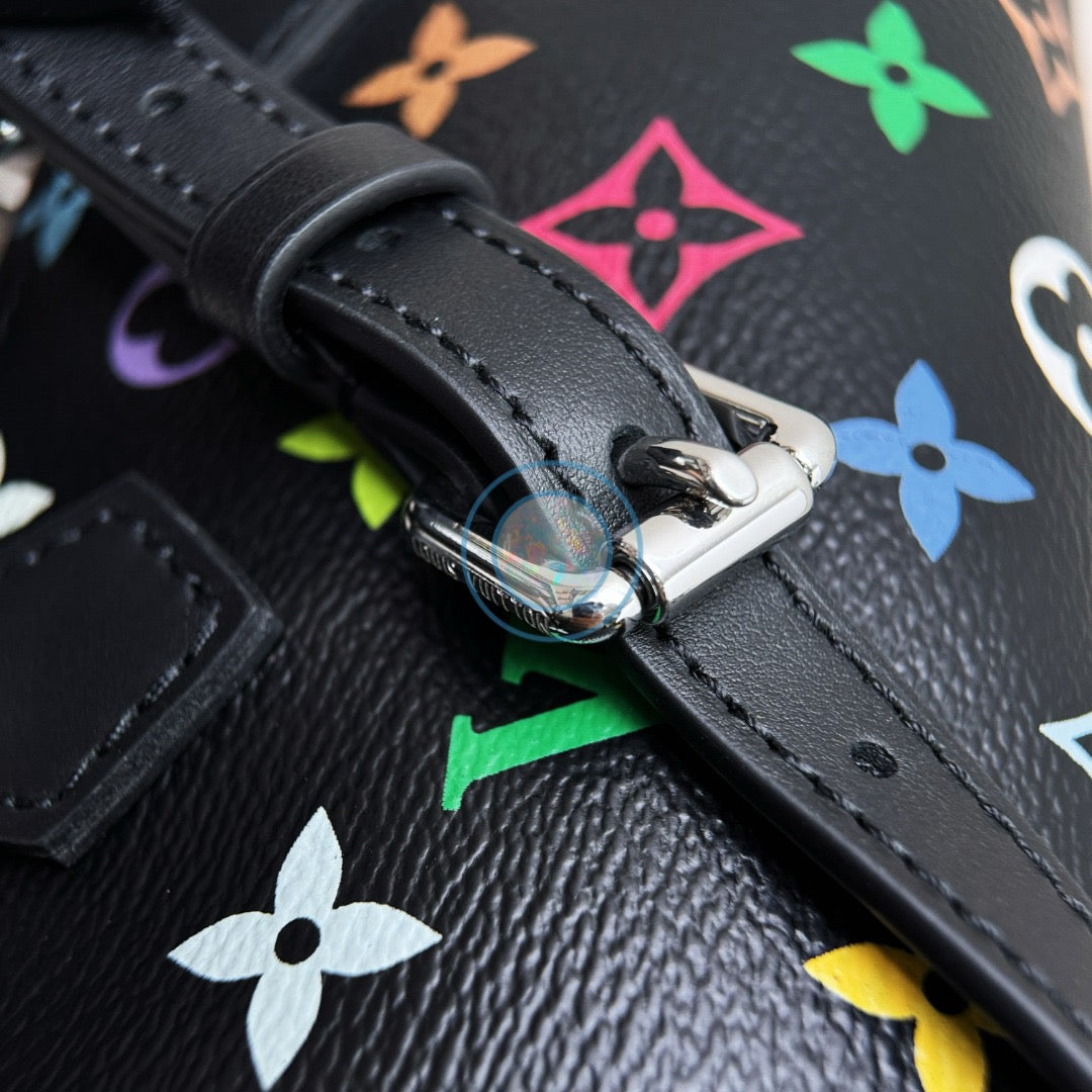 LV x Murakami 2025 Multicolor Nano Speedy - Black