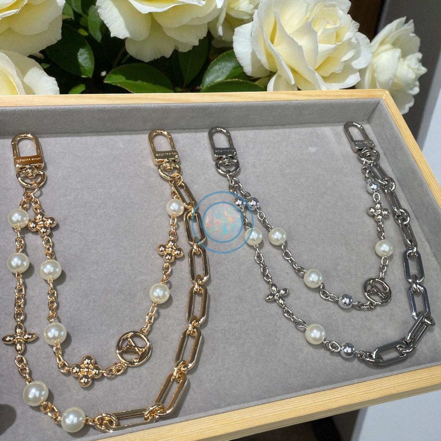LV Pearl Bag Chain