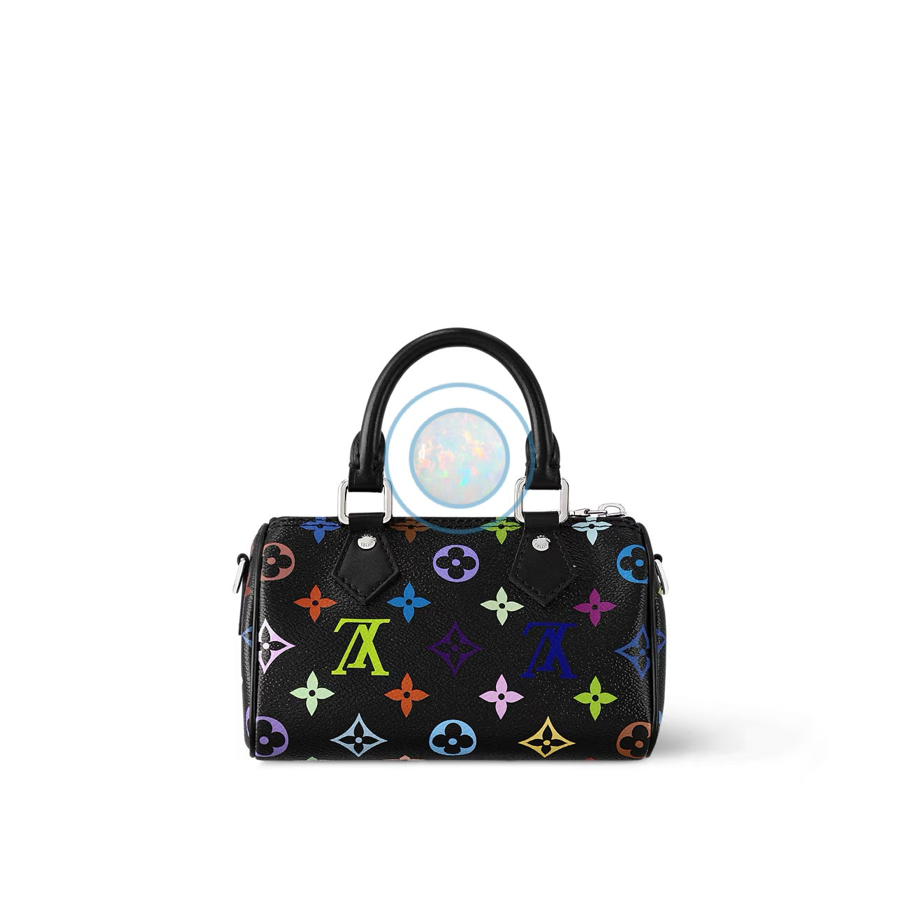 LV x Murakami 2025 Multicolor Nano Speedy - Black