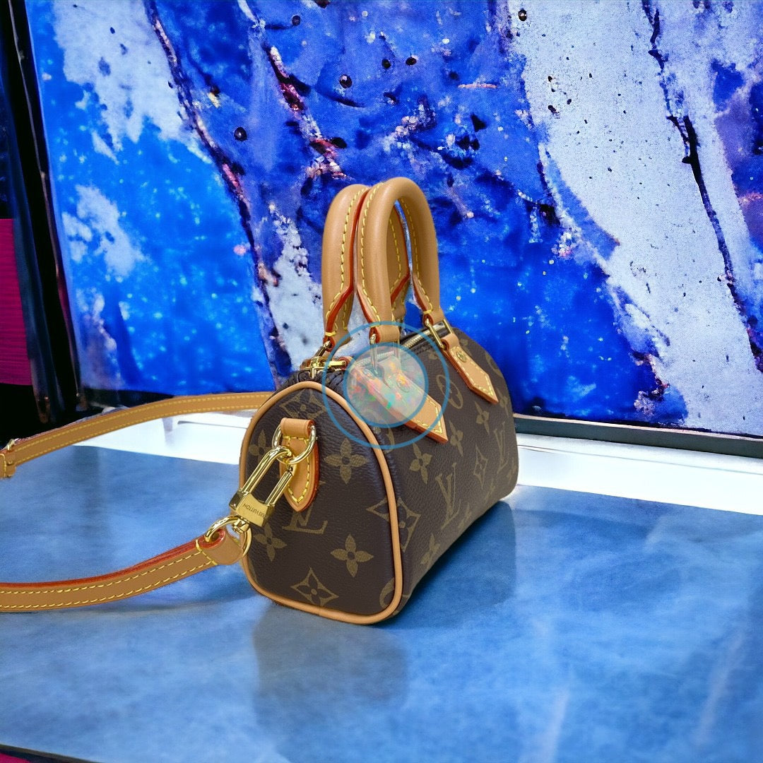 LV Nano Speedy Bag - Brown Mono