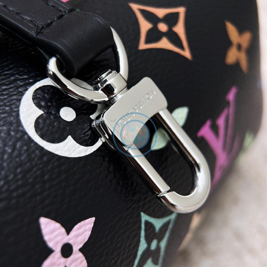LV x Murakami 2025 Multicolor Nano Speedy - Black