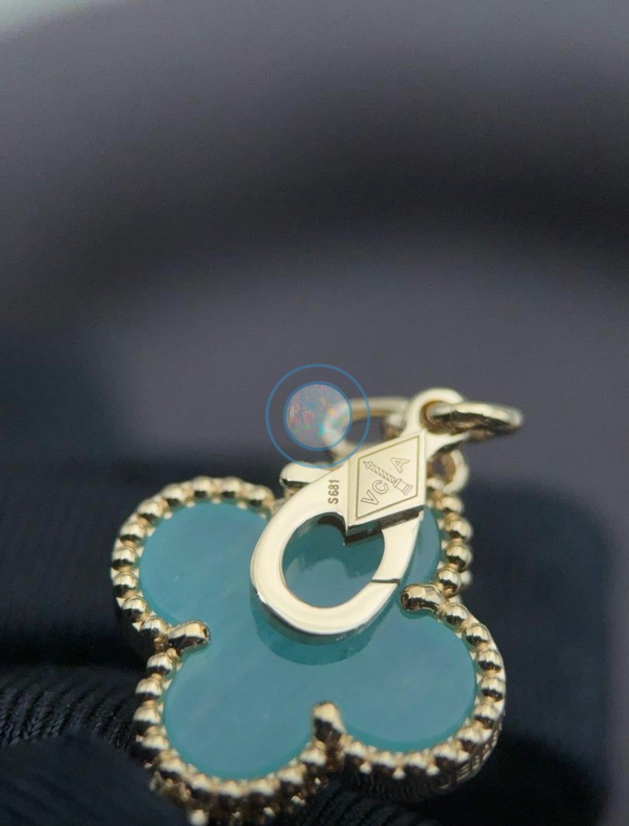 Van Cleef & Arpels Amazonite Vintage Alhambra Bracelet - Yellow Gold 18K