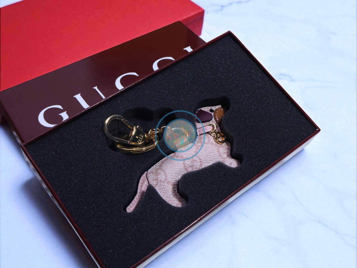 Gucci GG Dog Bag Charm