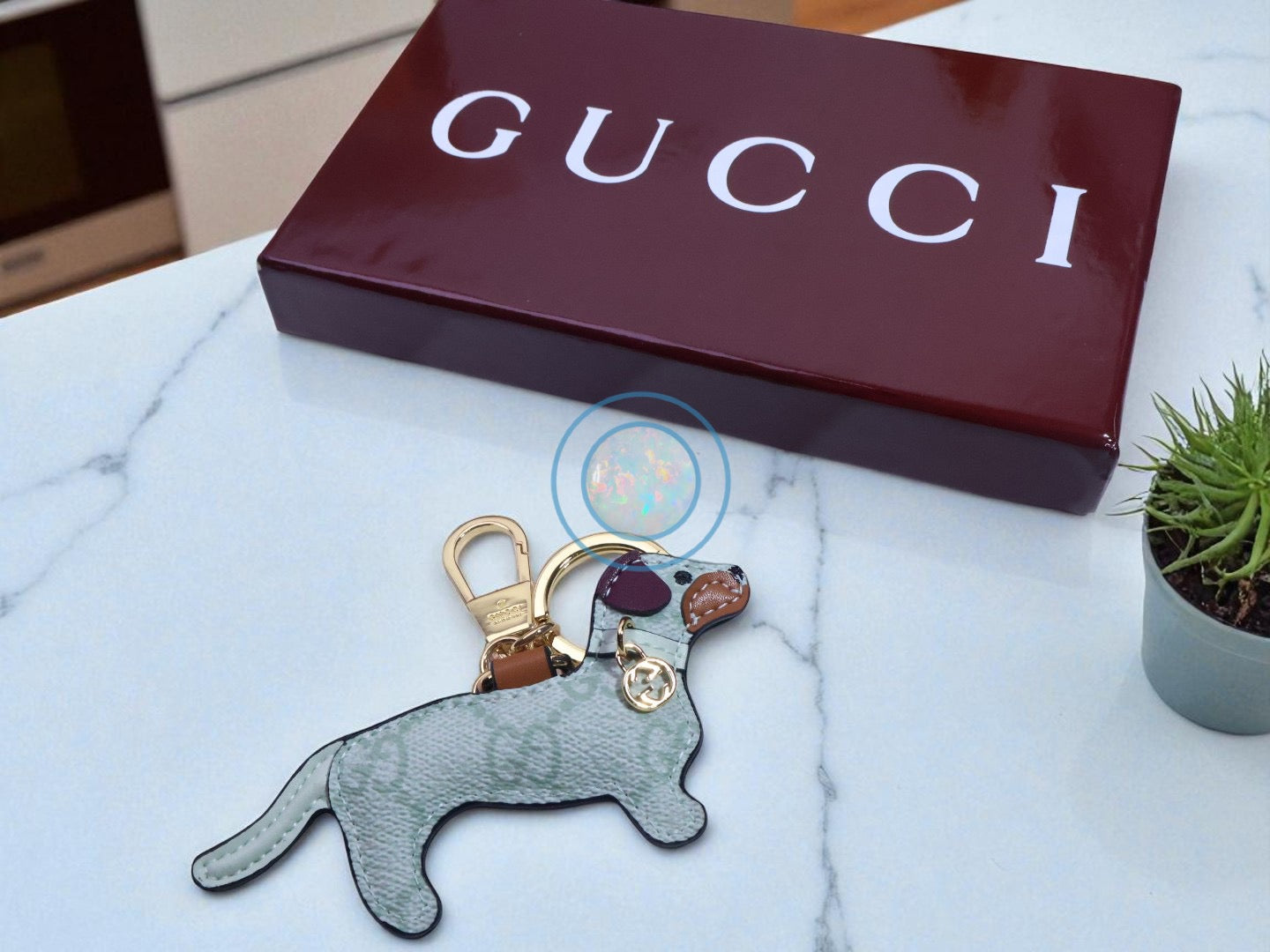 Gucci GG Dog Bag Charm