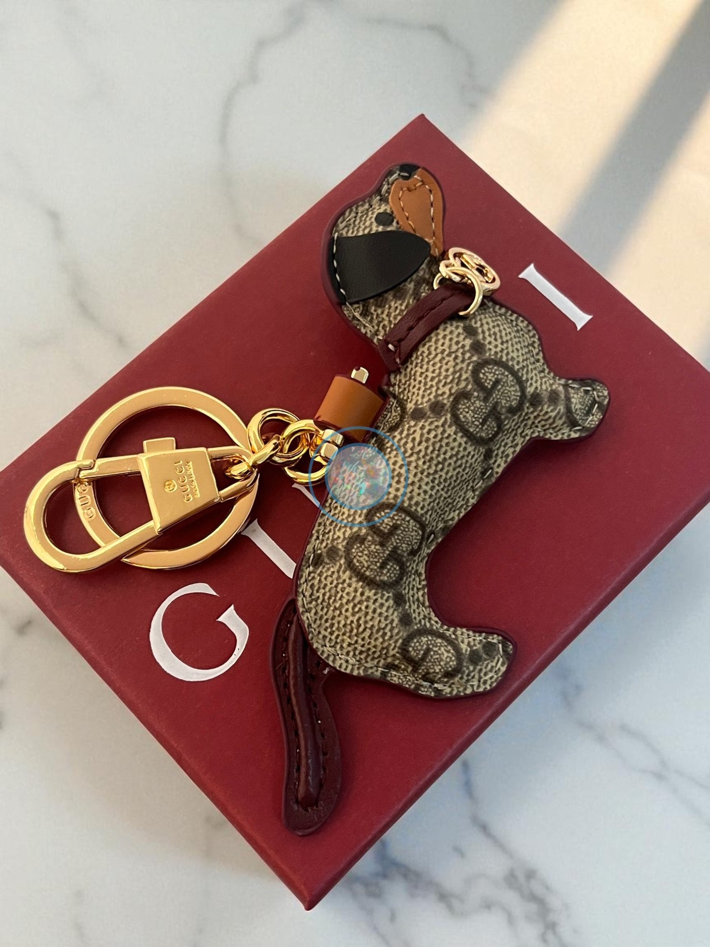 Gucci GG Dog Bag Charm